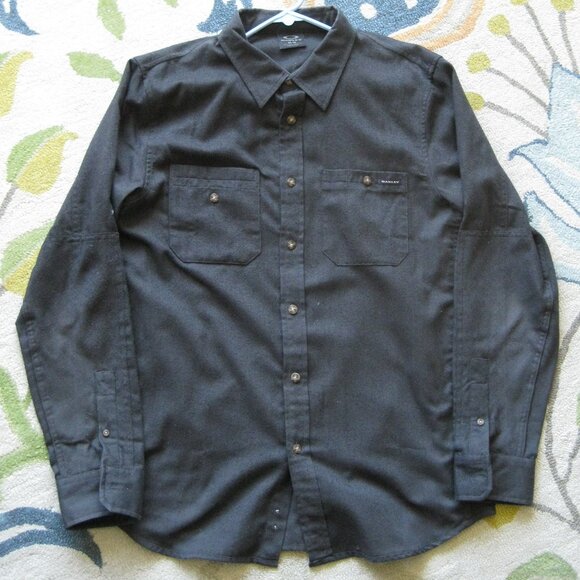 Oakley men's button down shirt charcoal grey long sleeve size M - Picture 1 of 3
